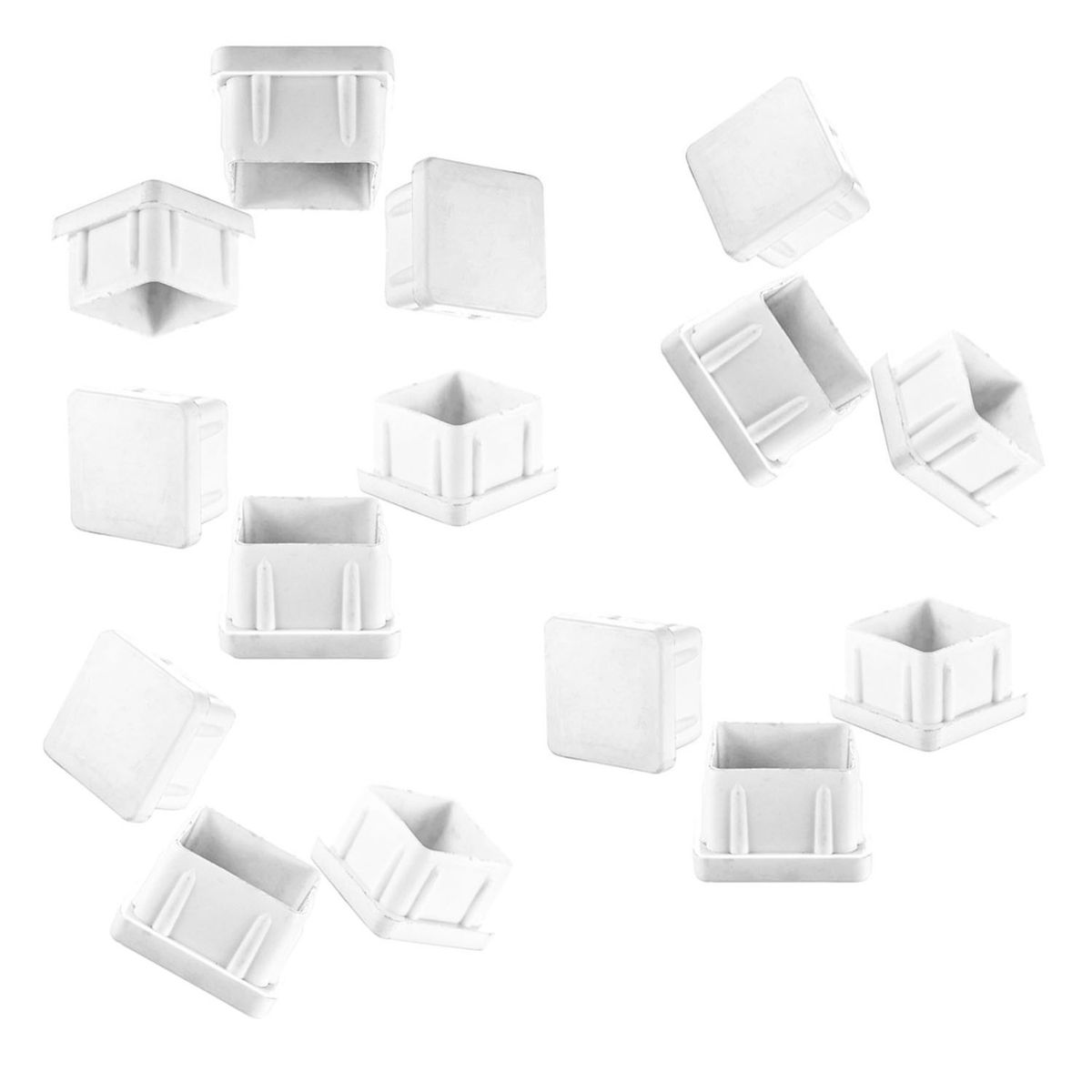 GENERICO - Regaton Cuadrado 25x25 Interior Blanco - 100 unidades