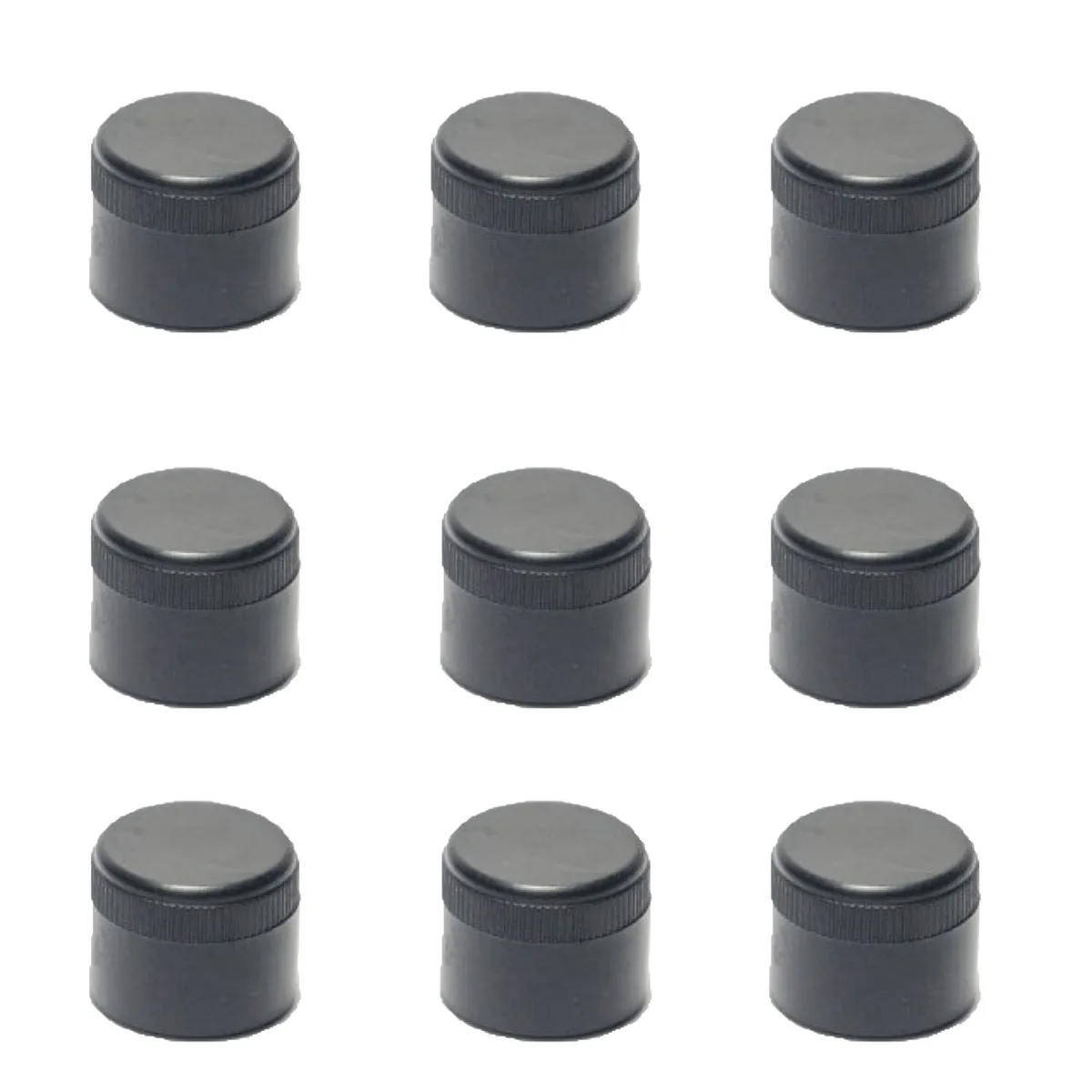 GENERICO - Regaton Redondo Exterior 1" Negro - 100 unidades