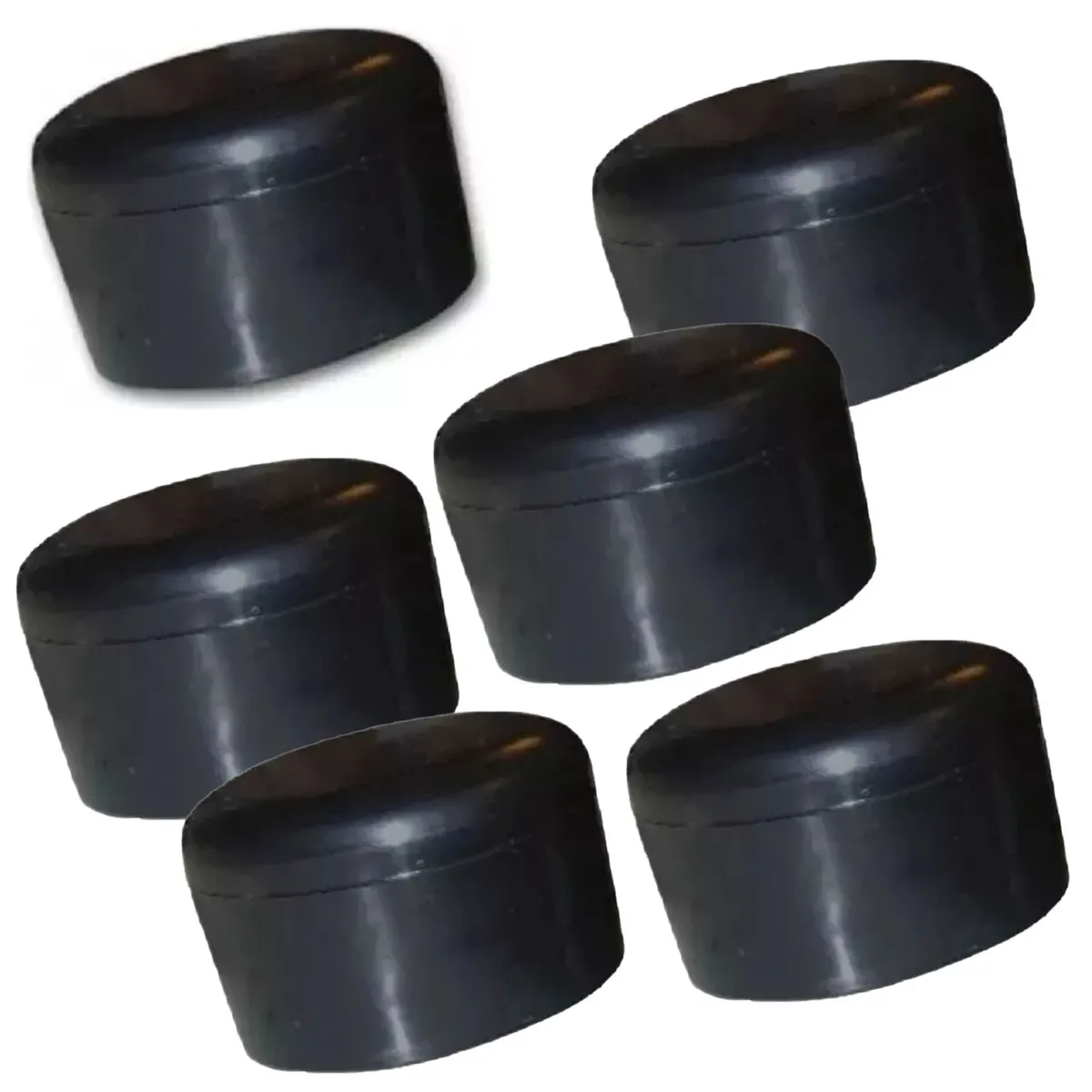 GENERICO - Regaton Redondo Exterior 1" Negro - 100 unidades