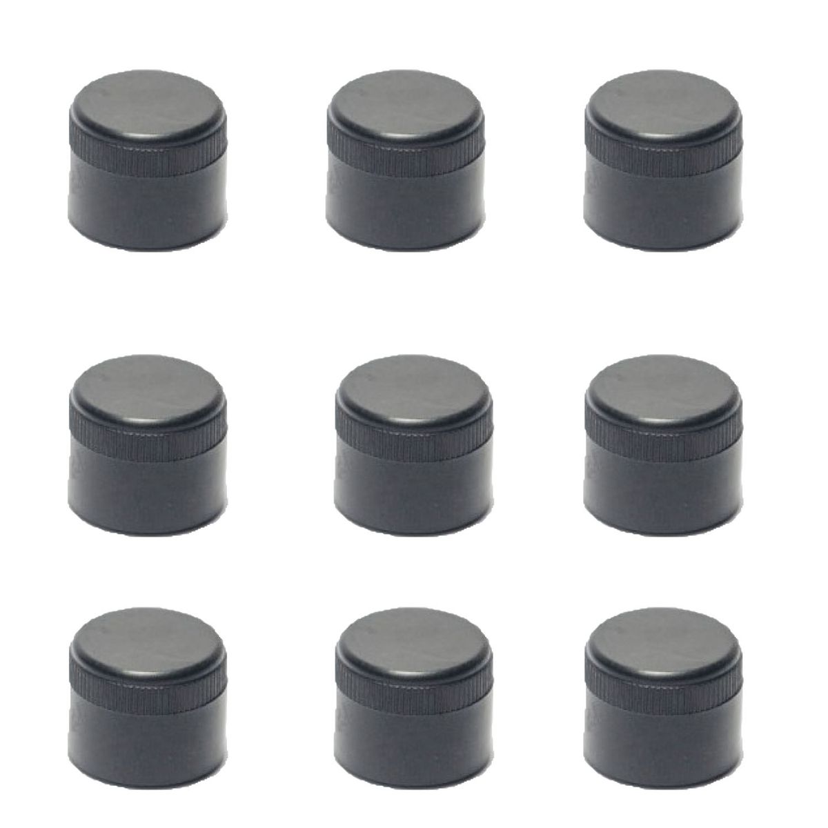 GENERICO - Regaton Redondo Exterior 7/8" Negro - 100 unidades