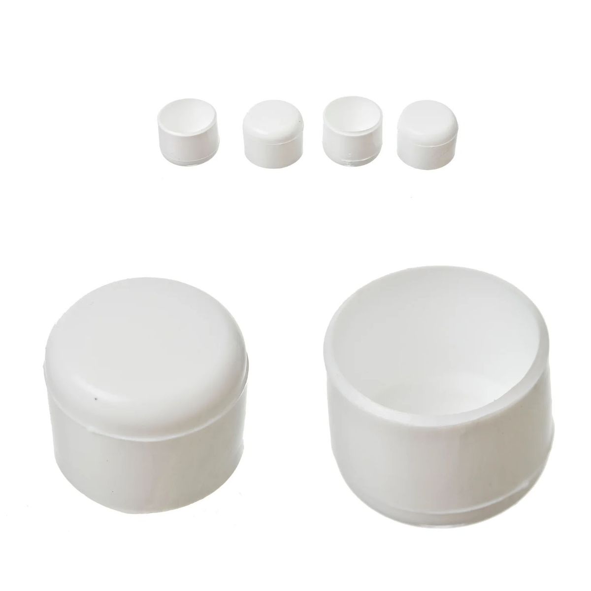 GENERICO - Regaton Redondo Exterior 1" Blanco - 100 unidades