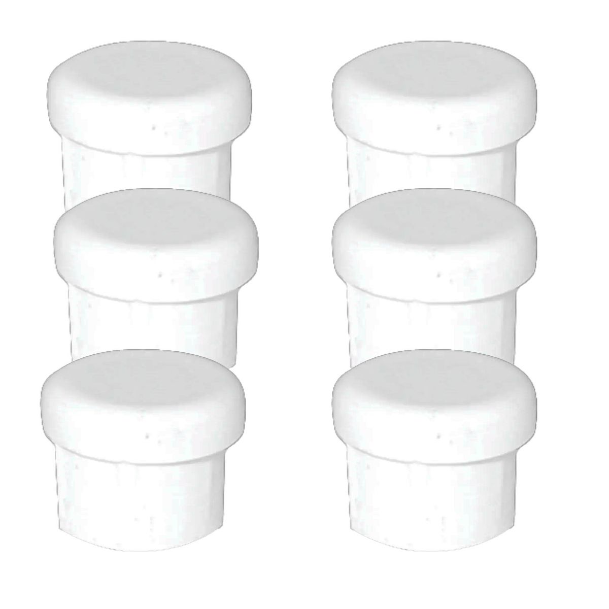GENERICO - Regaton Redondo Interior 7/8" Blanco - 100 unidades
