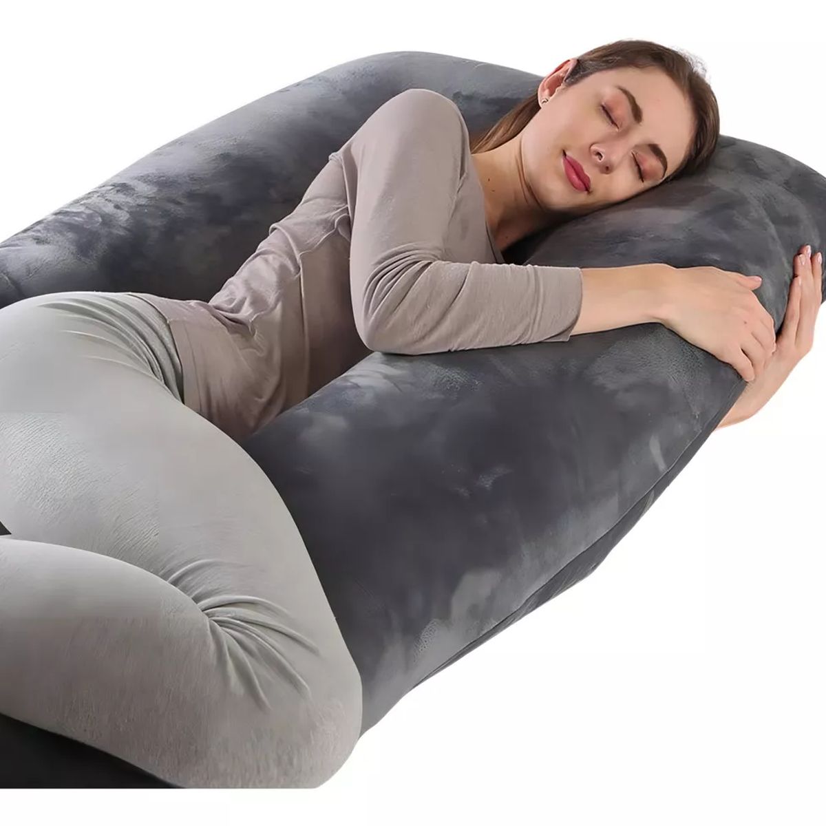 GENERICO - Cojín Almohada Maternal  U + Funda Extra Suave-  Multiusos