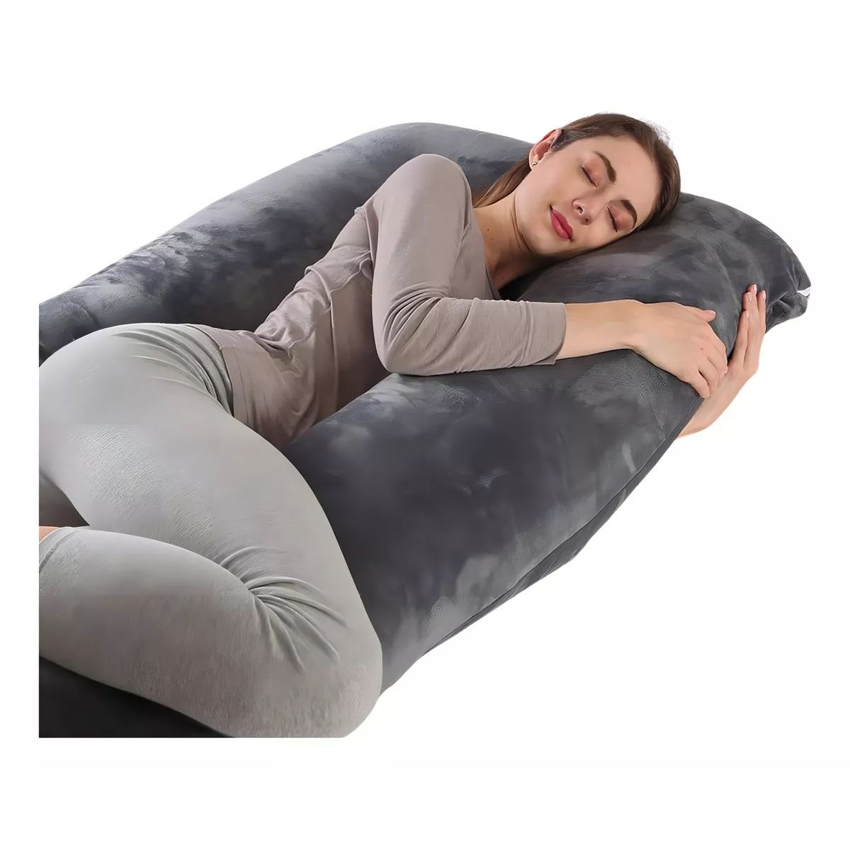 GENERICO - Cojín Almohada Maternal  U + Funda Extra Suave-  Multiusos