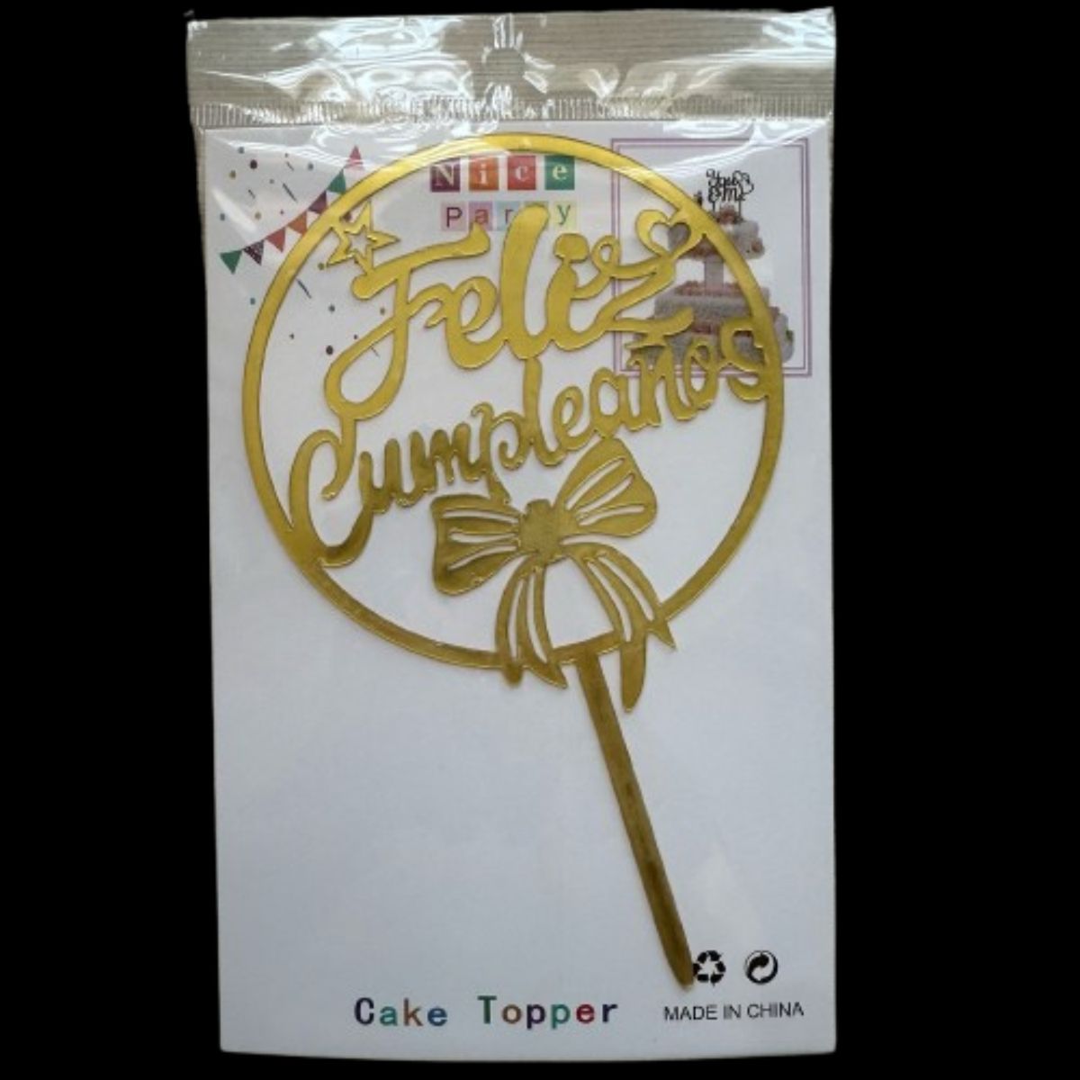 GENERICO - Topper Feliz Cumpleaños 1