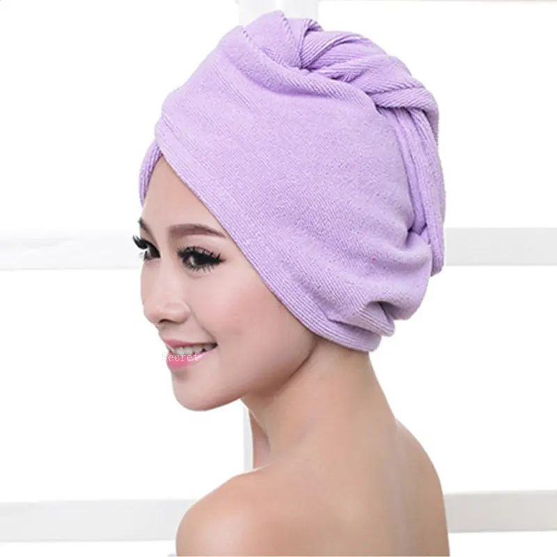 GENERICO - Toalla Gorro Turbante Microfibra Para Secar Cabello Ducha