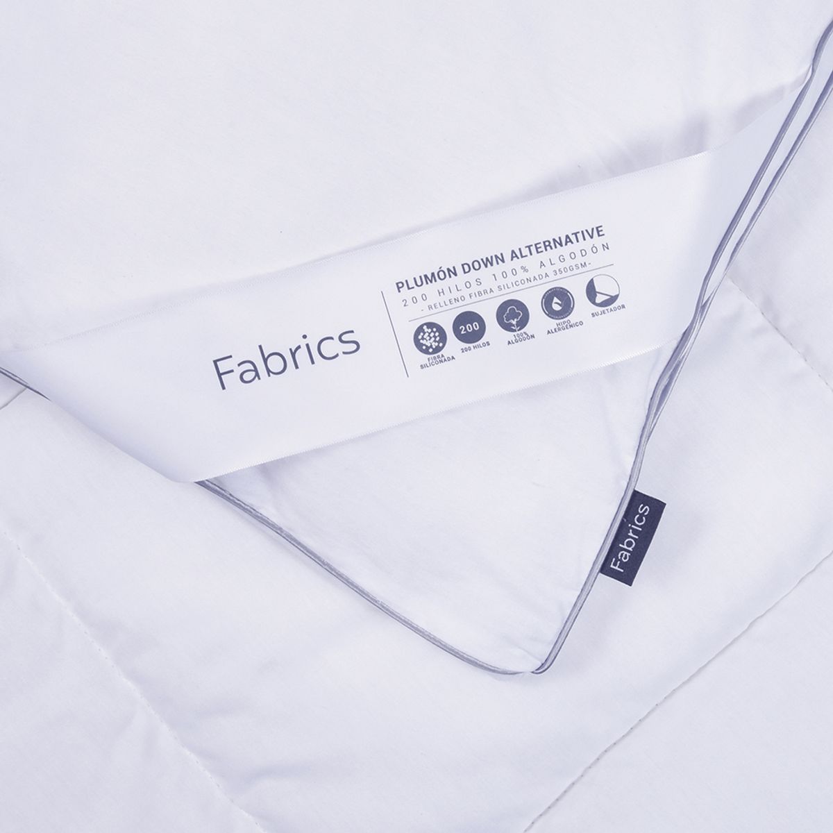 FABRICS - Plumón Down alternative Fabrics King Blanco.