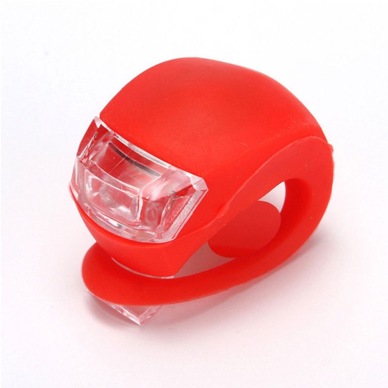 GENERICO - Pack de 2 luces para bicicleta rojo