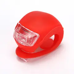 GENERICO - Pack de 2 luces para bicicleta rojo