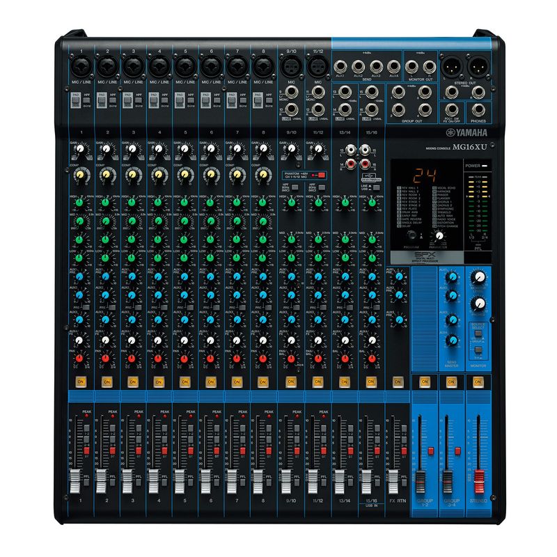 YAMAHA - Mixer análogo de 16 Canales con efectos y USB MG16XU  - Yamaha