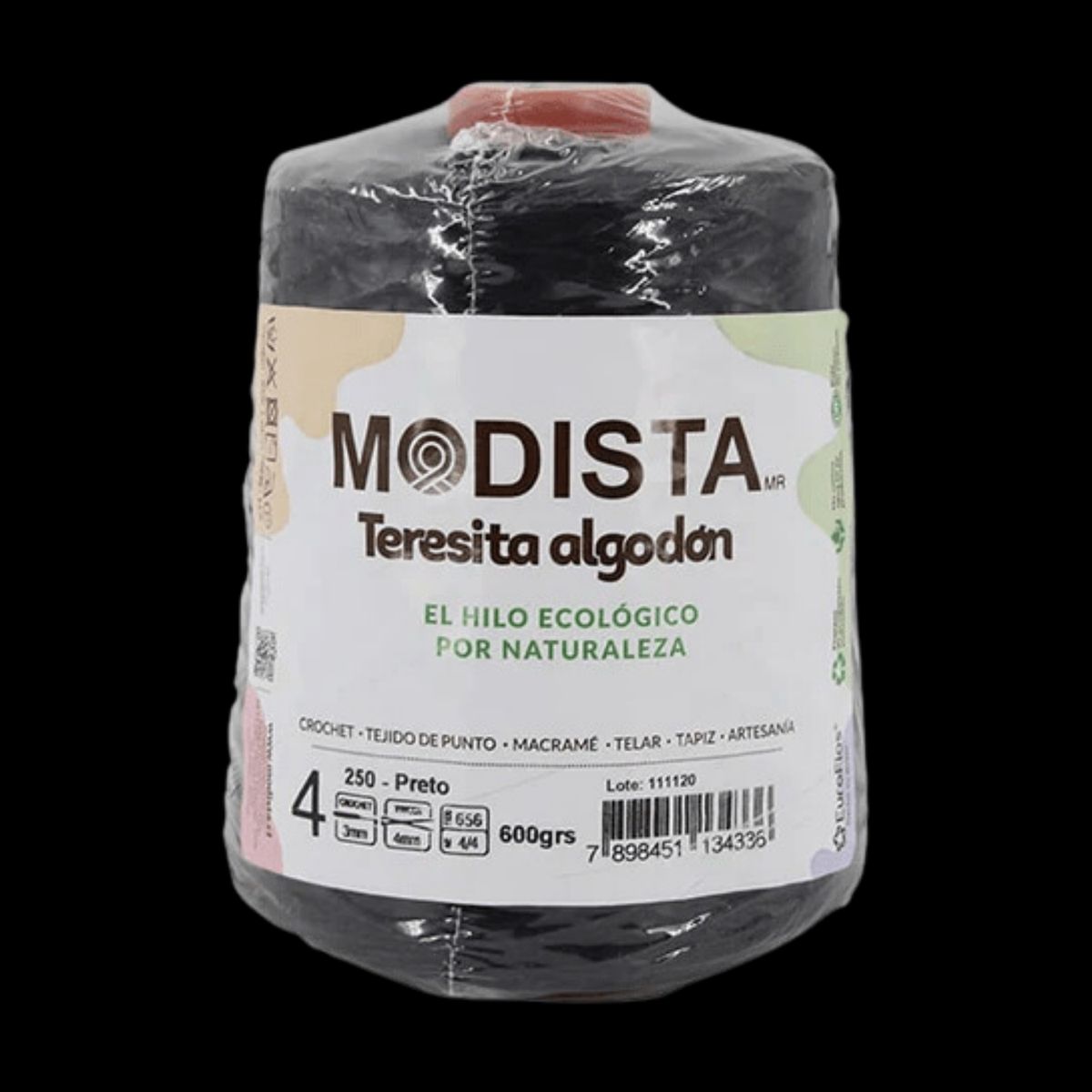 MODISTA - Hilo Algodón Modista Teresita 600gr Crochet n°3, Palillo n°4
