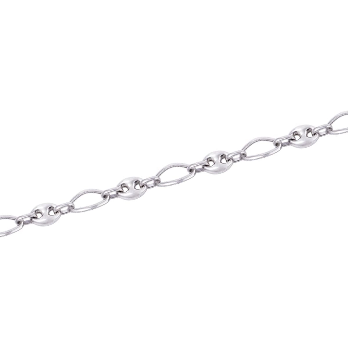 JB JOYAS BARON - Pulsera de Plata Esterlina 925 Eslabones Grandes