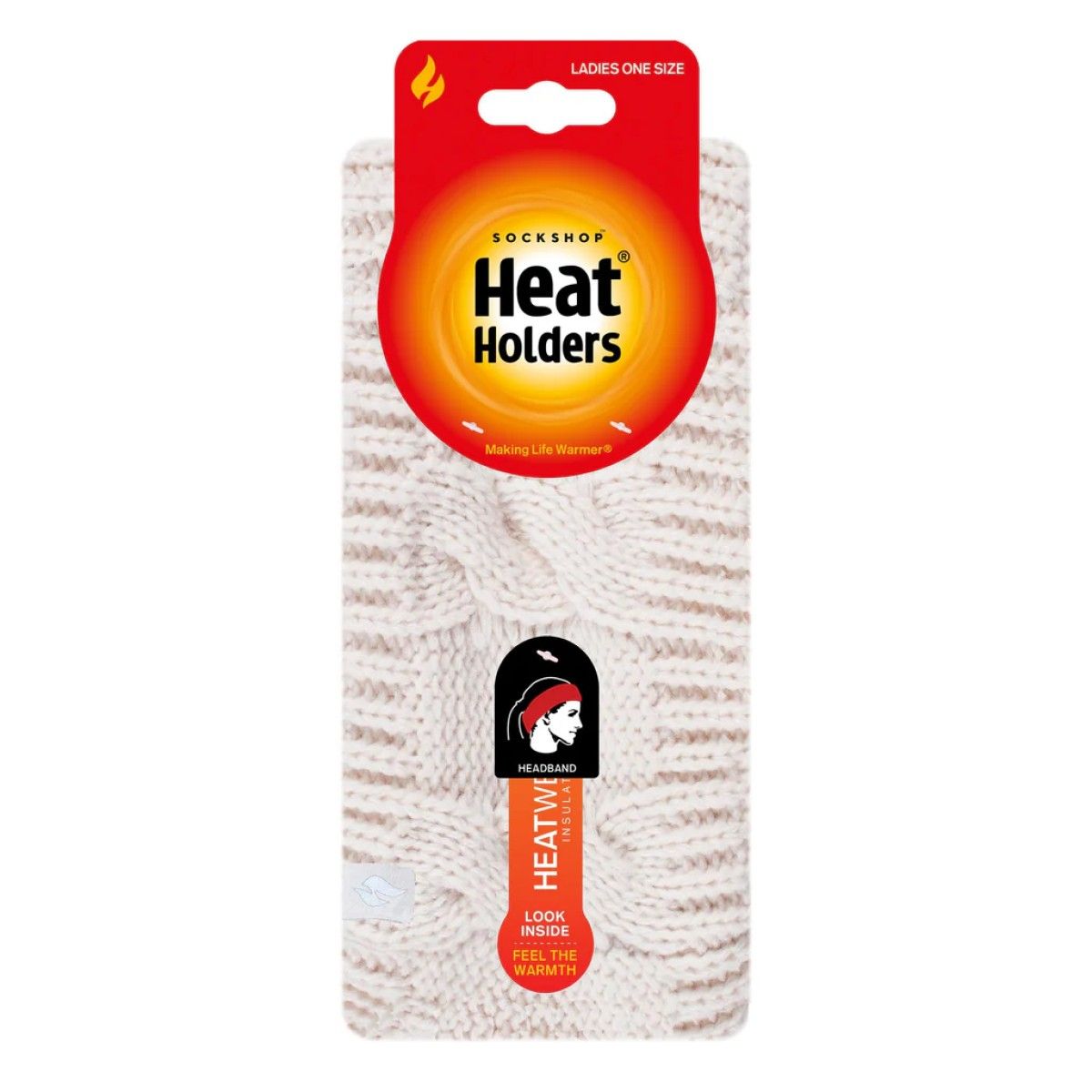 HEAT HOLDERS - Cintillo HeadBand Crema Heat Holders