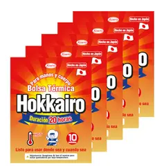 HOKKAIRO - 5 Packs (50 Unidades) Calentador - Bolsa Térmica