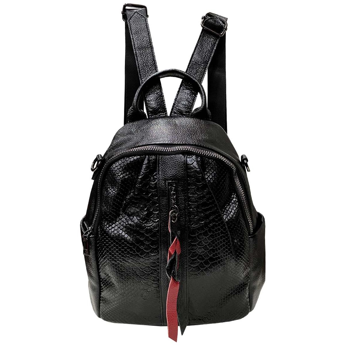 TODOPIEL - Mochila Cuero Mujer Negro Todopiel