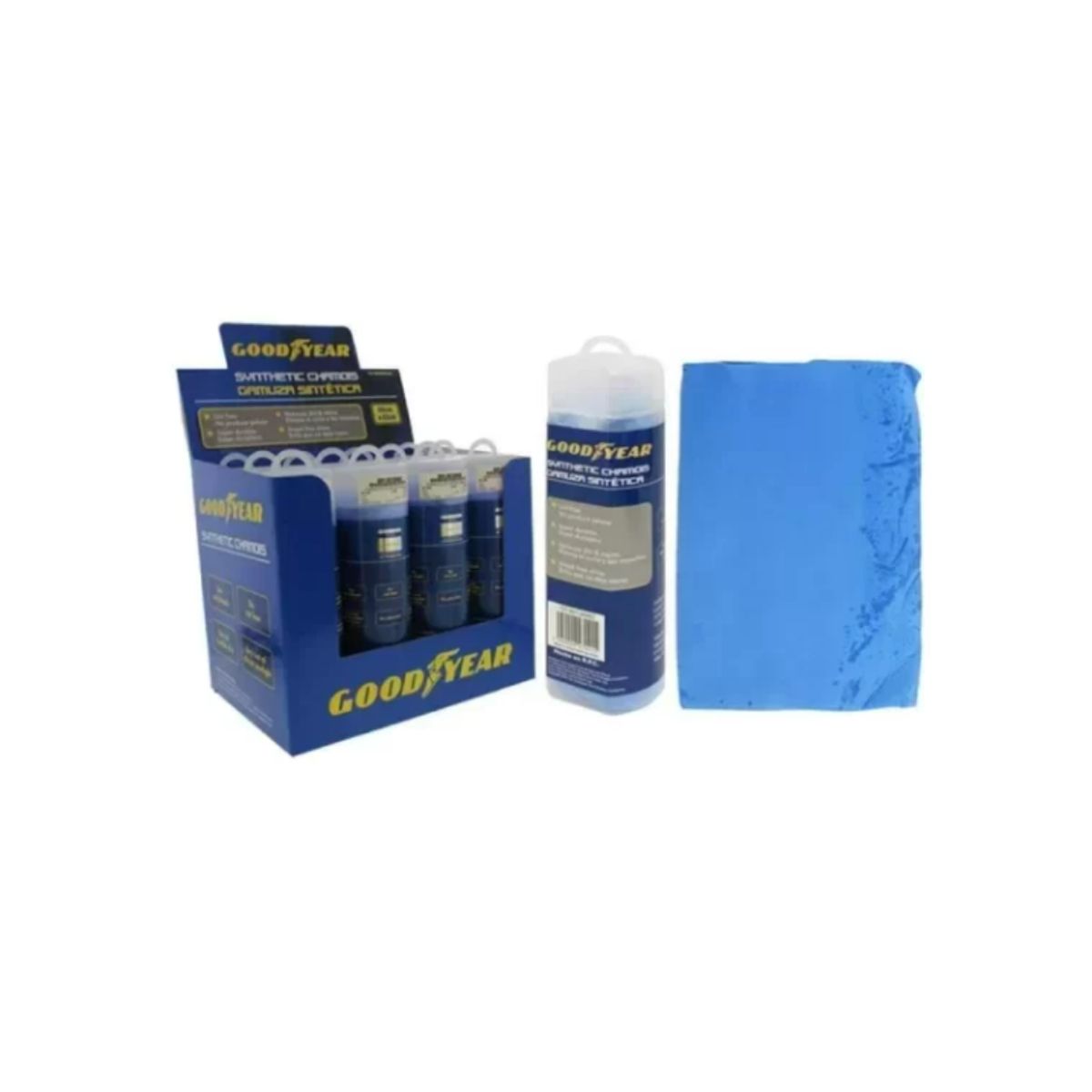 GOODYEAR -  CHAMOIS DE LIMPIEZA 66X43CM GOODYEAR-10 unidades