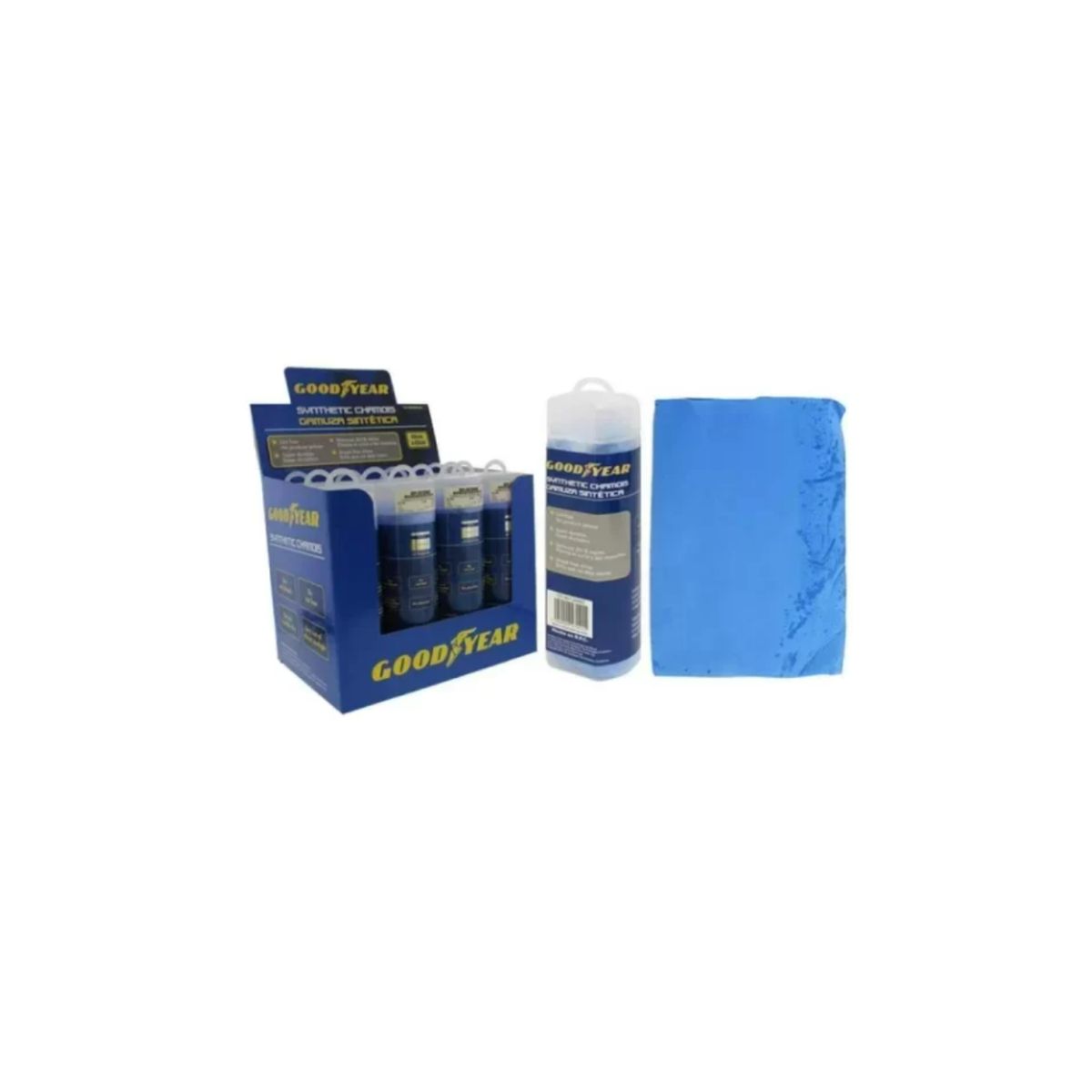 GOODYEAR -  CHAMOIS DE LIMPIEZA 66X43CM GOODYEAR-10 unidades