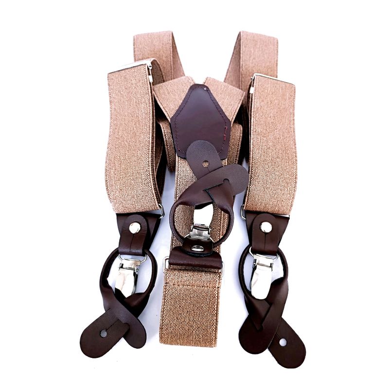 LUCIA CORBATAS - Suspensor hombre canela doble Luciacorbatas