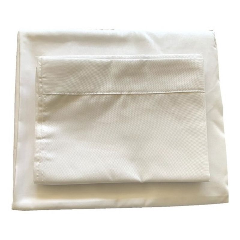 REHUCE - Juego de sábanas microfibra 1.5 plaza - Blanco