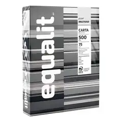 EQUALIT - Resma Papel Tamaño Carta Multiuso 500 hojas