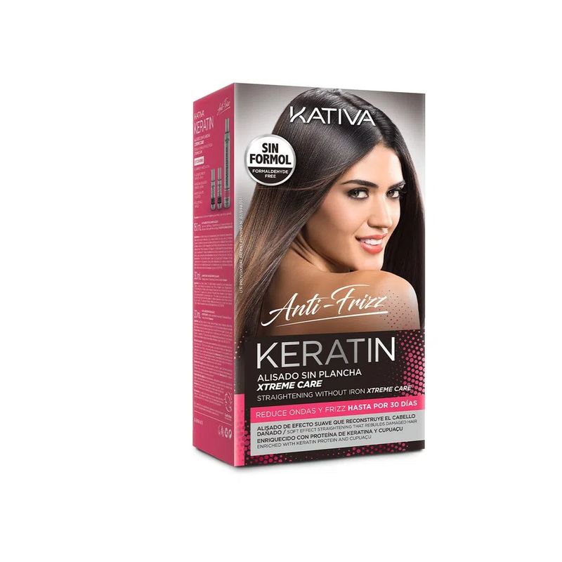 KATIVA - Kit Kativa alisado sin plancha Keratin