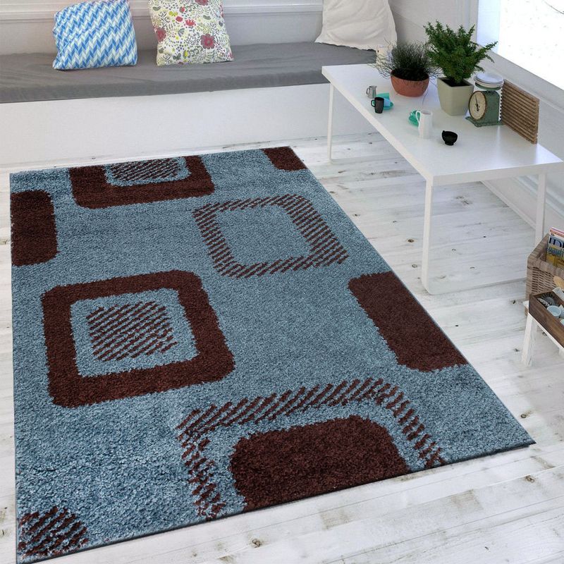 IDETEX - Shaggy D1 133 x 180 Turquesa