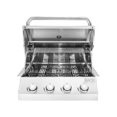 BBQ HOUSE - Parrilla a gas empotrable 4 quemadores