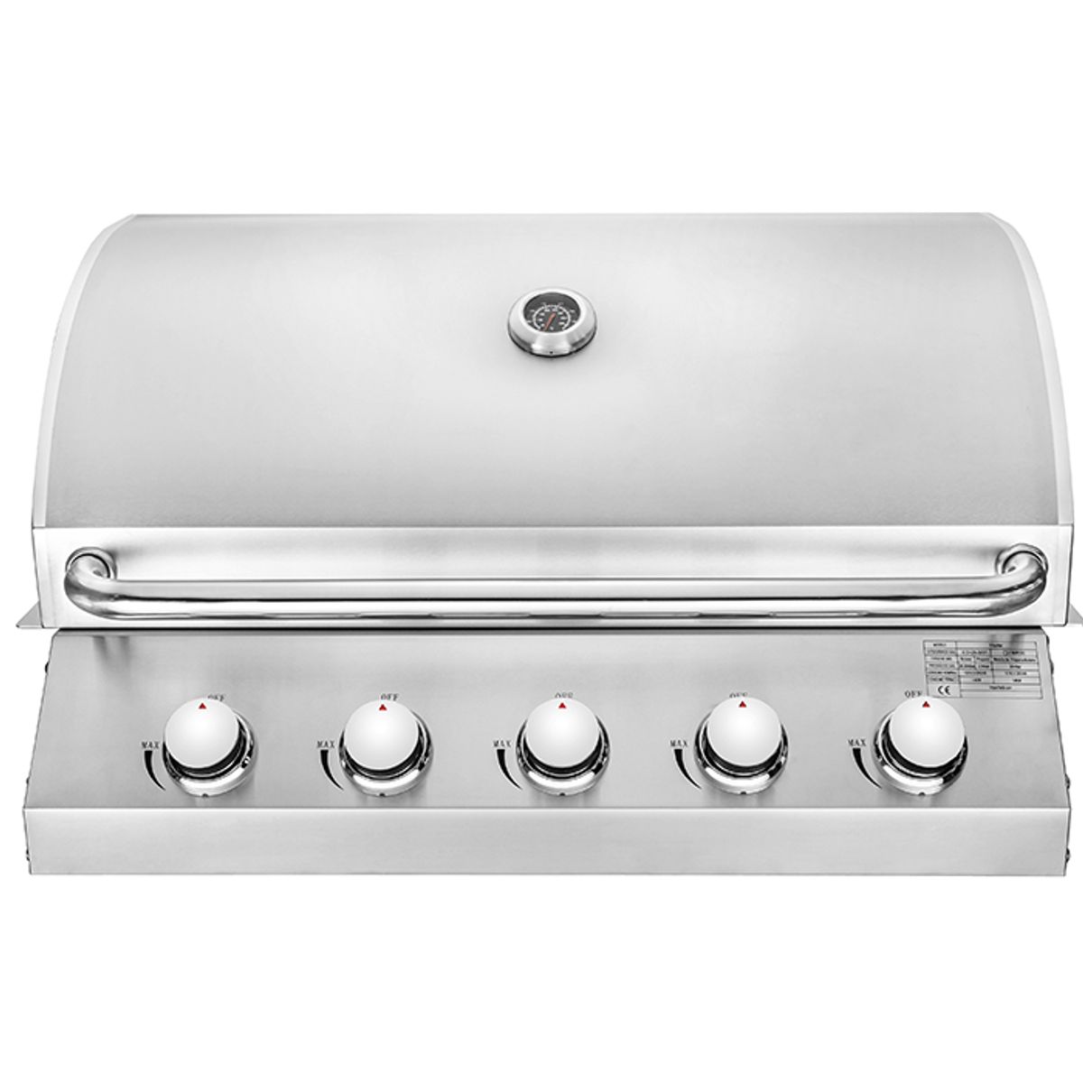 BBQ HOUSE - Parrilla a gas empotrable 5 quemadores