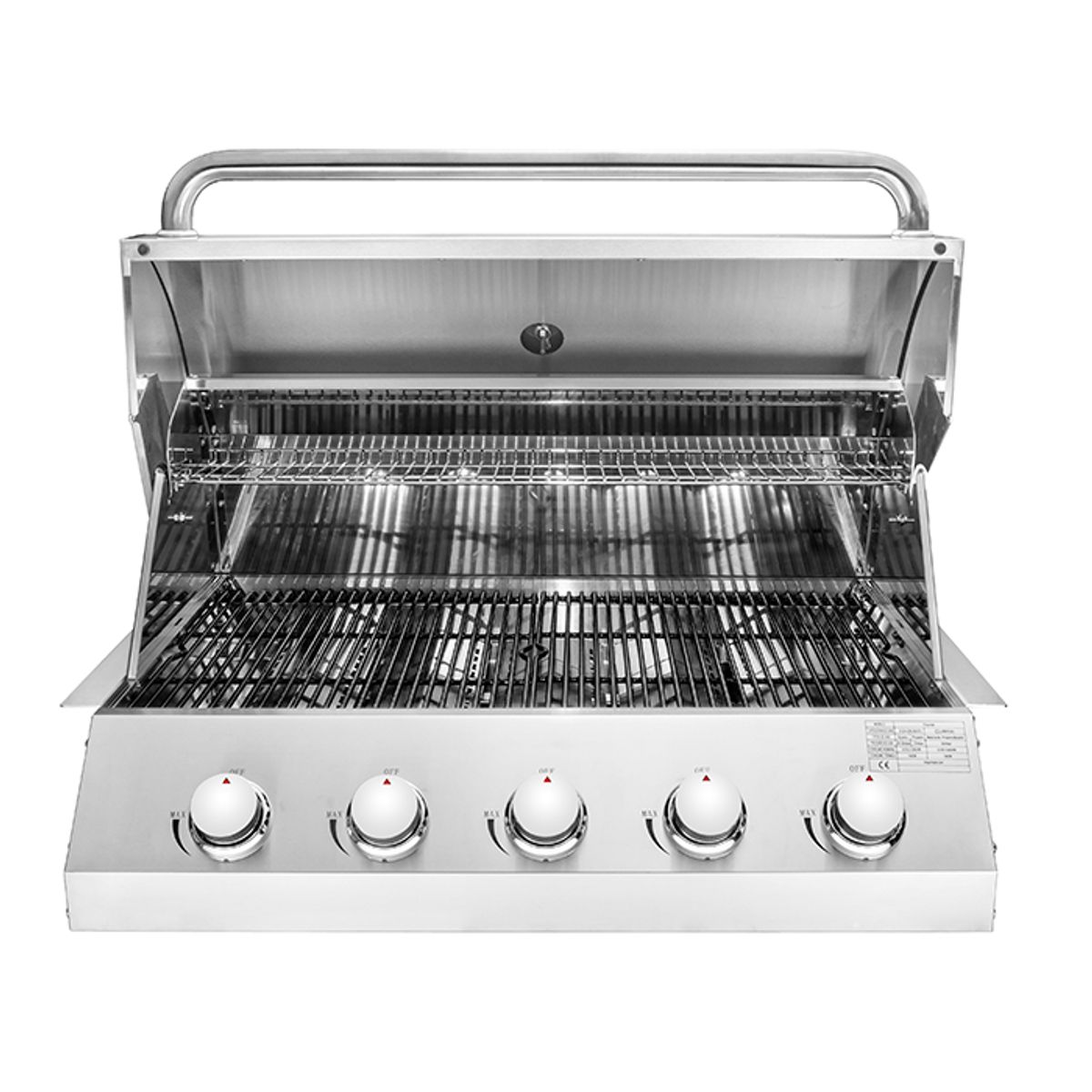 BBQ HOUSE - Parrilla a gas empotrable 5 quemadores