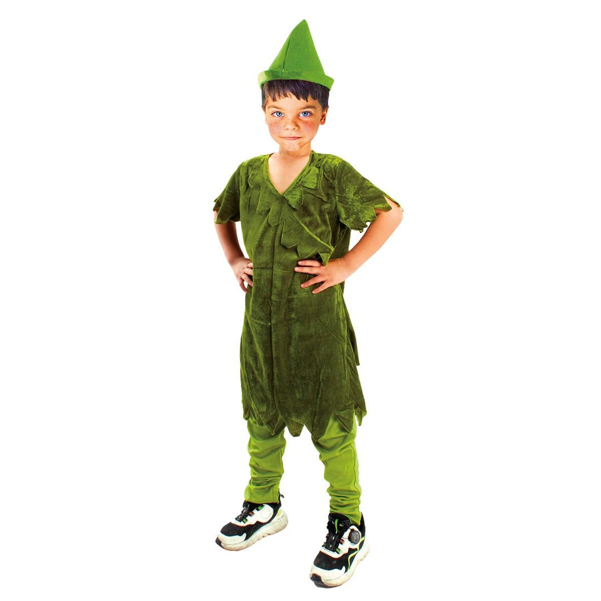 TODODISFRACESCHILE - Disfraz Peter Pan Duende Talla 3 a 4 años