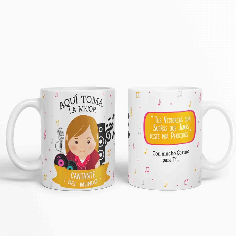 ESTAMPA MANIA - Taza aquí toma la mejor Cantante del mundo D22