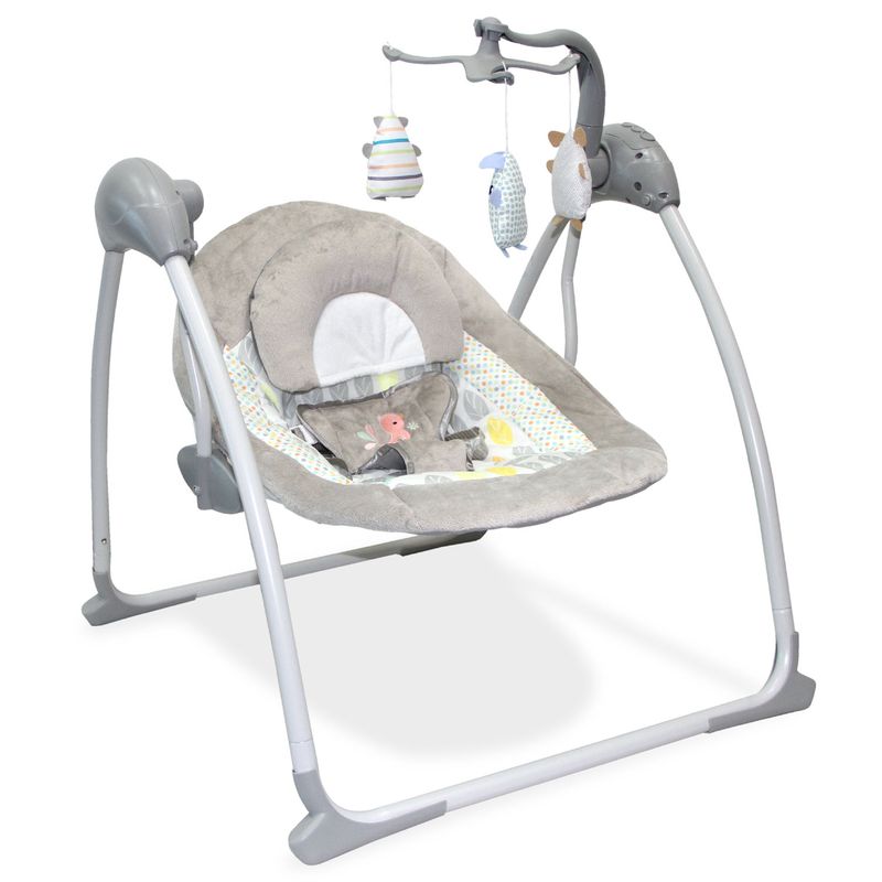 BEBEGLO - Silla Mecedora Electrónica Con Móvil Dark Grey Rs-17770