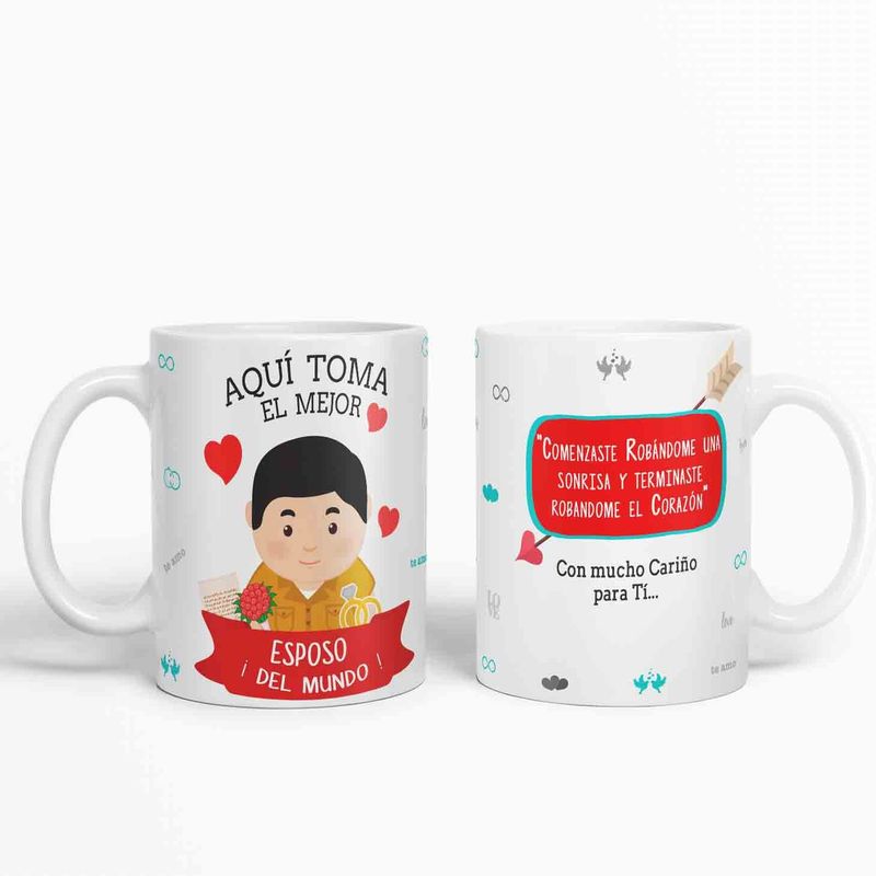 GENERICO - Taza aquí toma el mejor Esposo del mundo D40