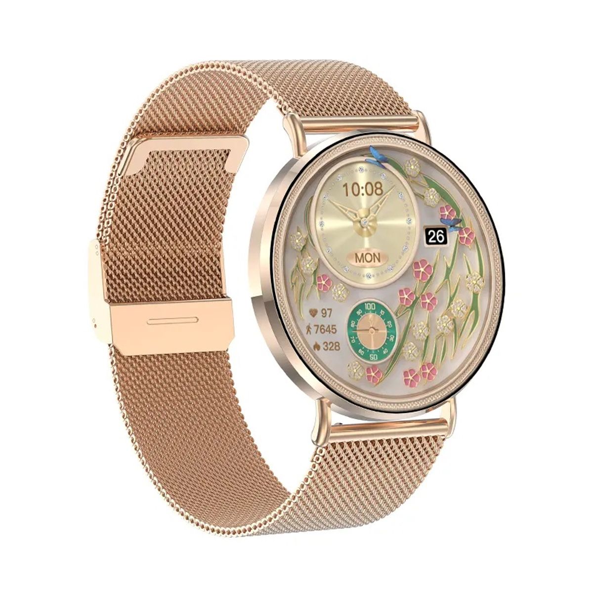 STARTECHOFFICE - Reloj Inteligente Smartwatch Bluetooth KM88 AMOLED 466x466 200mAh IP67 Compatible IOS Android