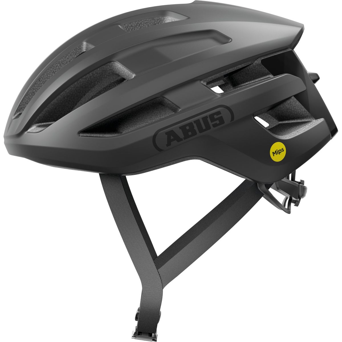 ABUS - Casco Bicicleta Powerdome Mips Negro Talla L 57-61cm
