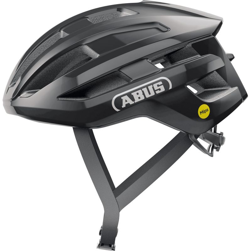 ABUS - Casco Bicicleta Powerdome Mips Negro Brillante Talla L 57-61cm