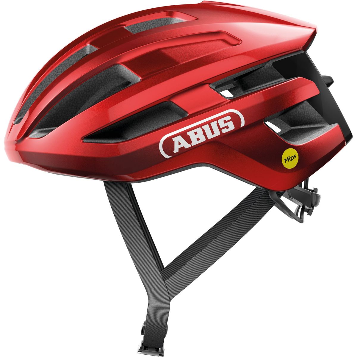 ABUS - Casco Bicicleta Powerdome Mips Rojo Talla L 57-61cm