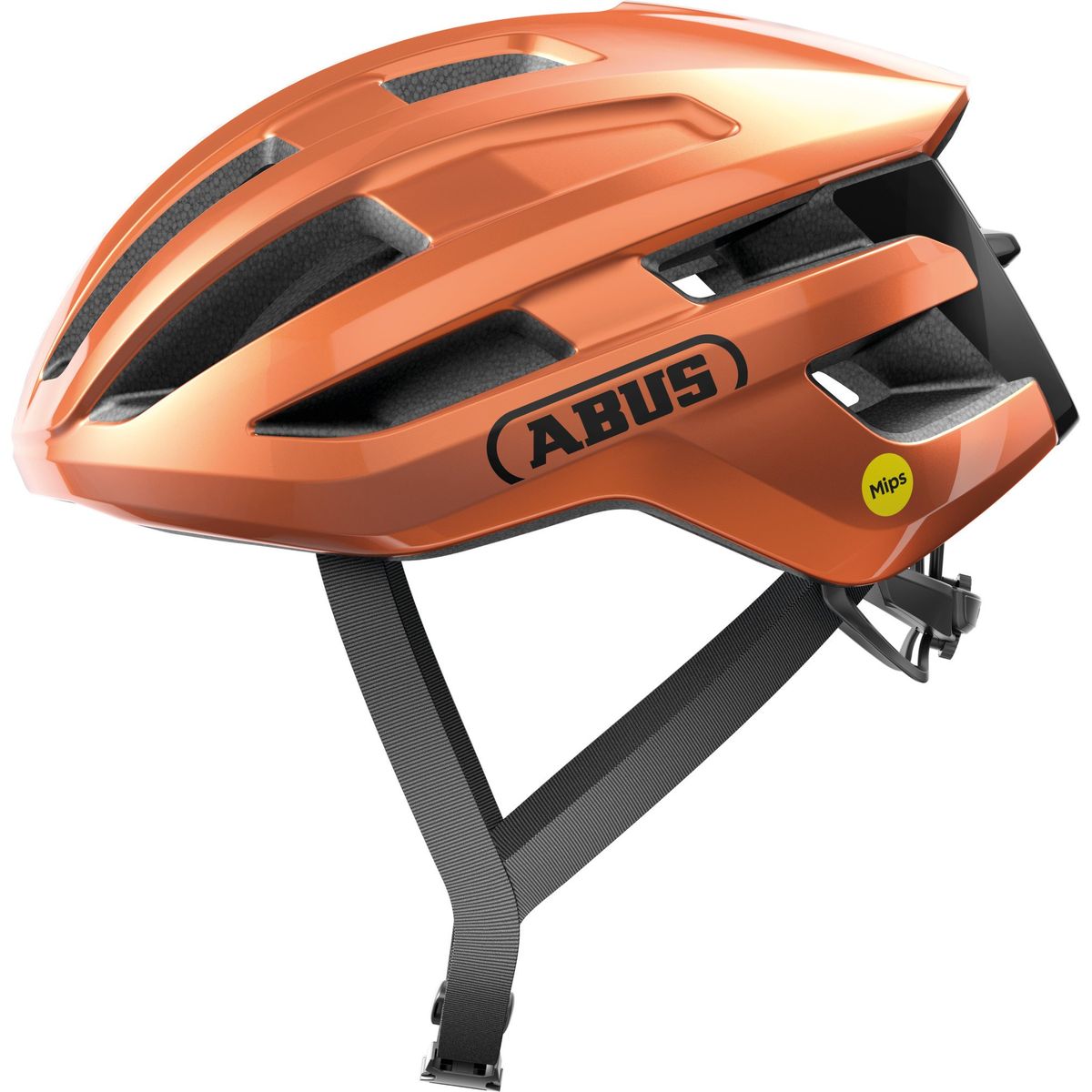 ABUS - Casco Bicicleta Powerdome Mips Naranja Talla M 54-58cm