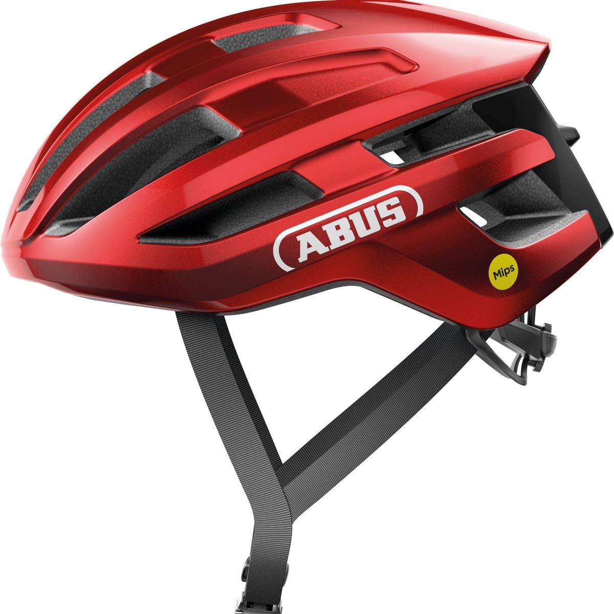 ABUS - Casco Bicicleta Powerdome Mips Rojo Talla S 51-55cm