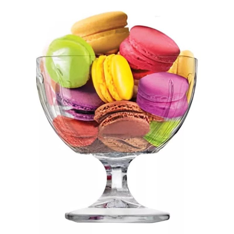 GENERICO - Set 4 Copas Helado Ceviche Postre 420 ML Kimglass