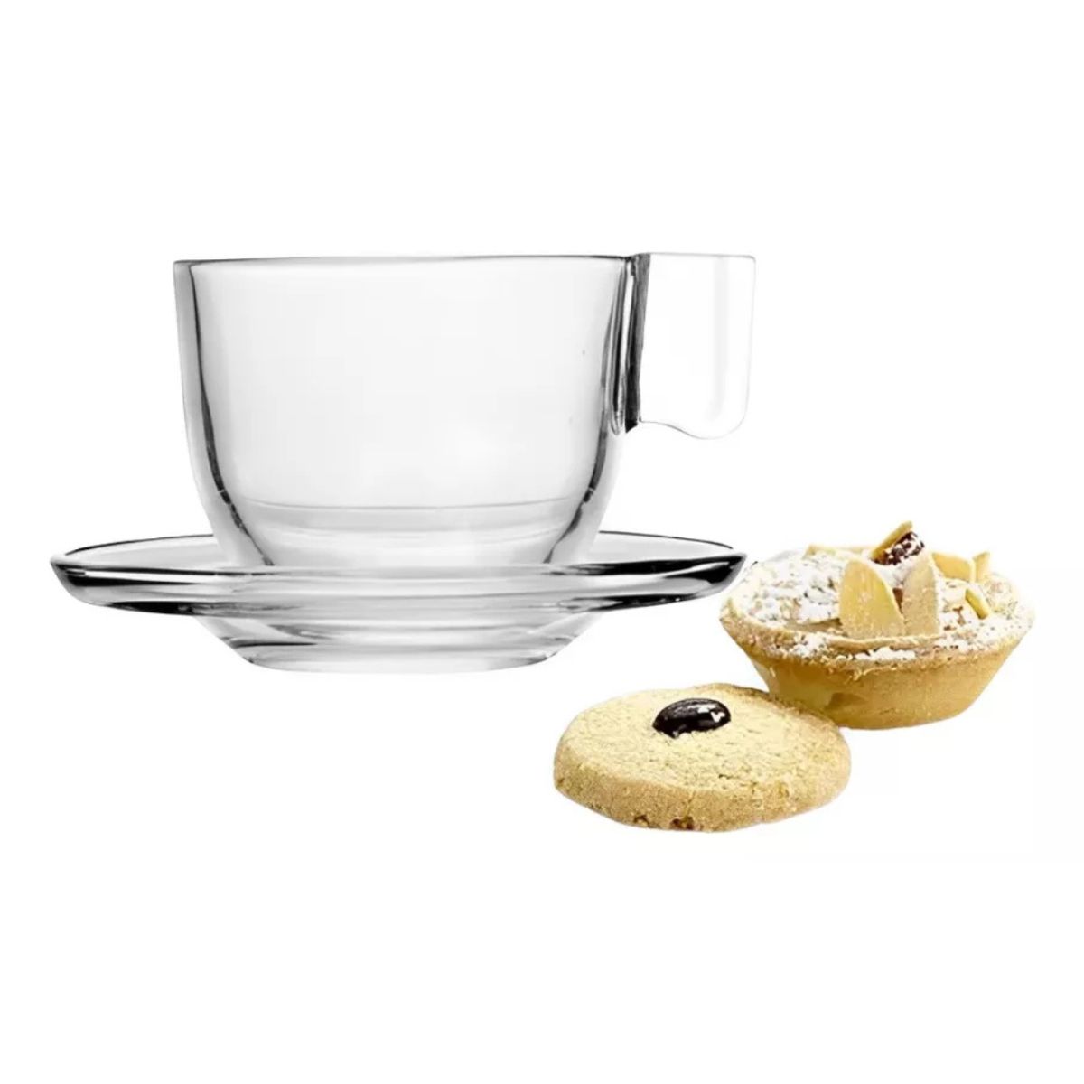 GENERICO - Set 6 tazas + plato de Cafe 100 Ml Kimglass Cleveland