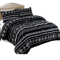 GENERICO - Cobertor De Invierno Plush Con Chiporro 2 Plaza + 2 Fundas Almohadas