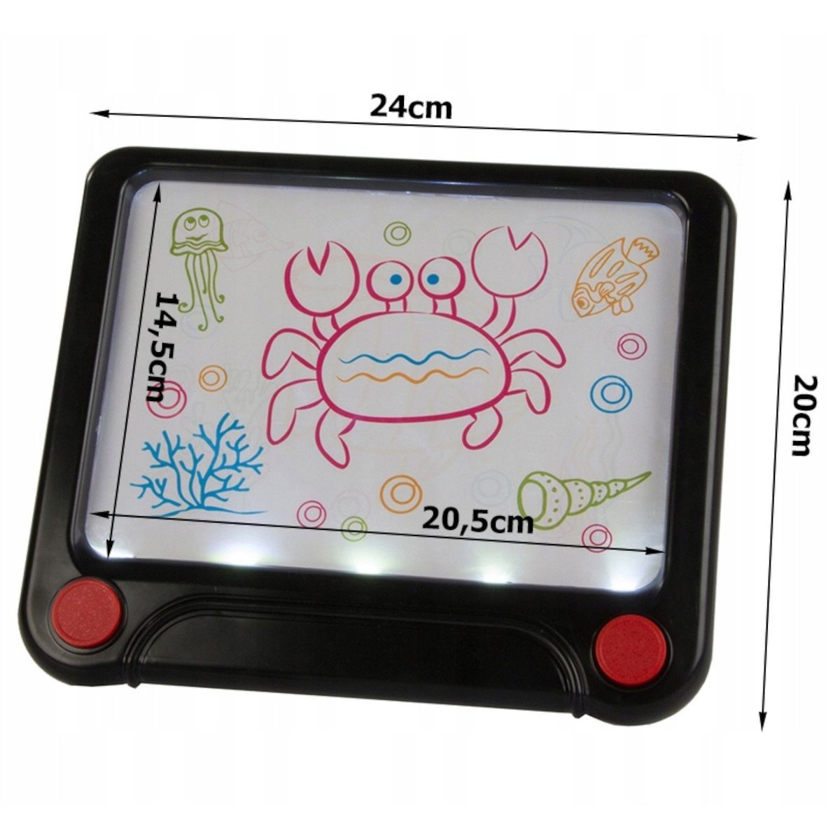 INVENCIBLE - PIZARRA 3D LED LUMINOSA MAGICA PLUMONES NEON NC56