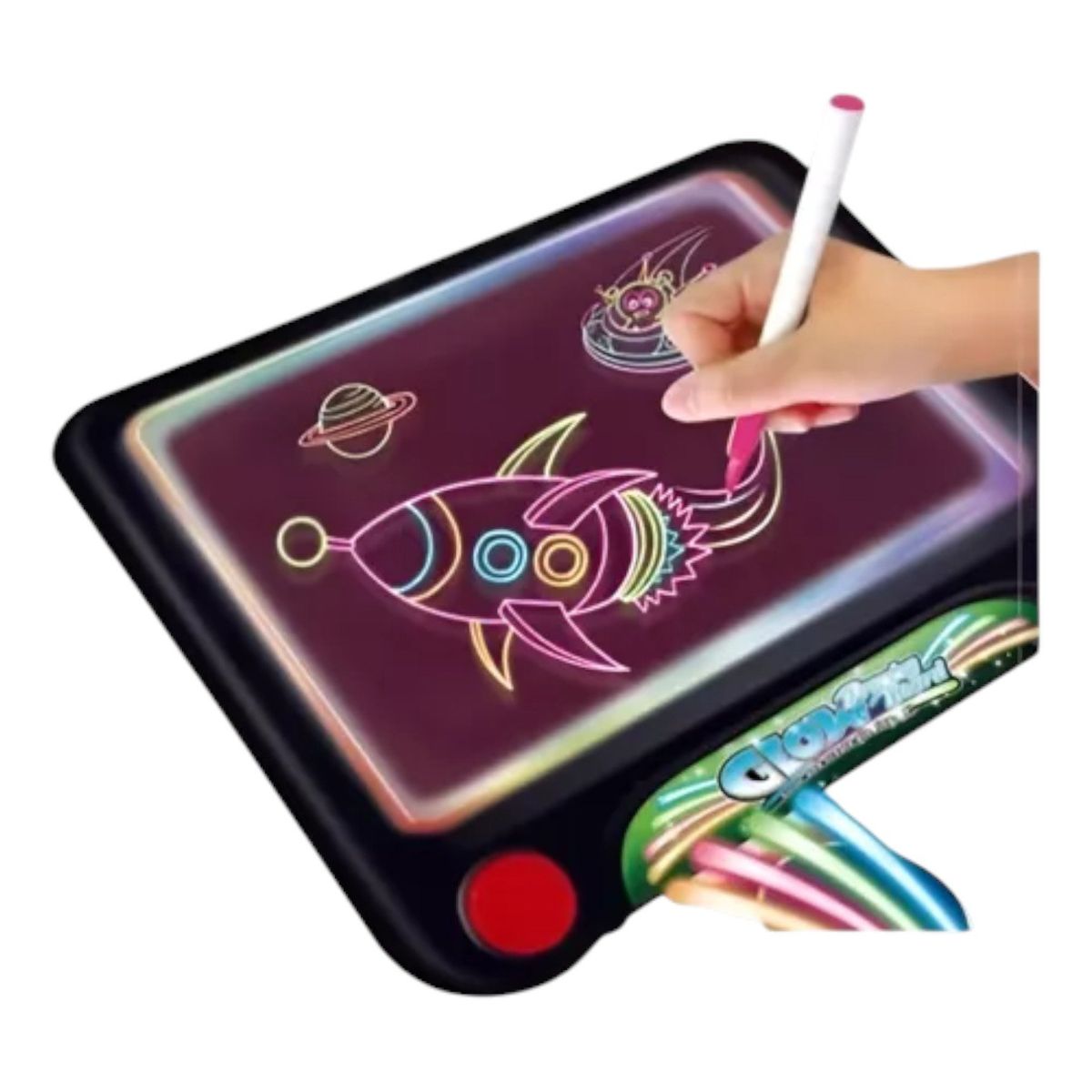 INVENCIBLE - PIZARRA 3D LED LUMINOSA MAGICA PLUMONES NEON NC56