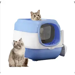 GENERICO - Baño Arenero Para Gato Con Luz Ultravioleta azul