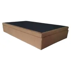 MUEBLERIA LATINA - CAMA BAUL FUNCIONAL LINO CHOCOLATE 2 PLAZAS