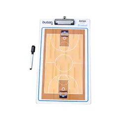 BUTEN - Pizarra táctica de básquetbol 24x40 cm blanca
