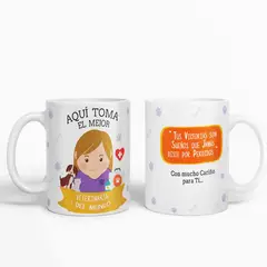 ESTAMPA MANIA - Taza aquí toma la mejor Veterinaria del mundo D45