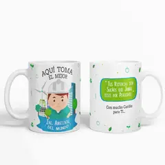 ESTAMPA MANIA - Taza aquí toma el mejor Ing Ambiental del mundo D48