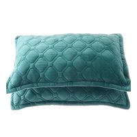 Fundas de almohadas con diseño gamuza 50x75 cm color turquesa